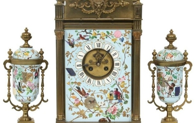 French Three-Piece Clock Set