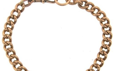 GORGEOUS 9k Rose Gold Pink Gold Bracelet Circa 1900!
