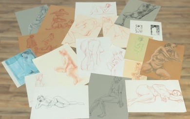 Geraldine (Gerry) Marshall - Nude Study Drawings