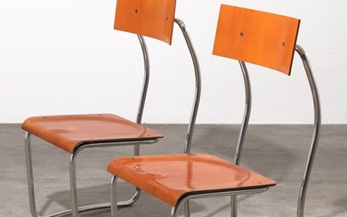 Giuseppe Terragni, Zanotta, 2 Chairs, model Lariana