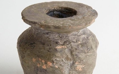 Grey stone ointment vase. Egypt middle empire period...