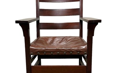 Gustav Stickley Mahogany Arm Chair