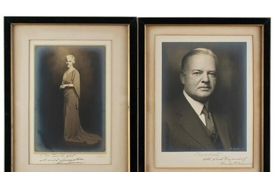 Herbert and Lou Henry Hoover Signed Photographs