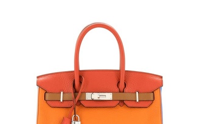 Hermes Birkin Handbag Arlequin Clemence