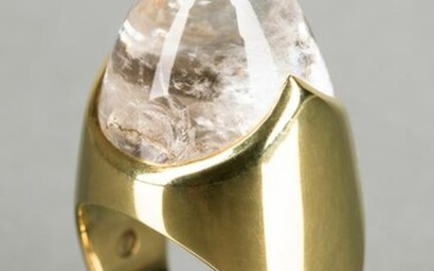 Herta & Friedrich Gebhart, Ring, Gold 14K, quartz
