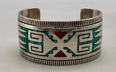 Hopi Inlay Bracelet By Lewis Lomay