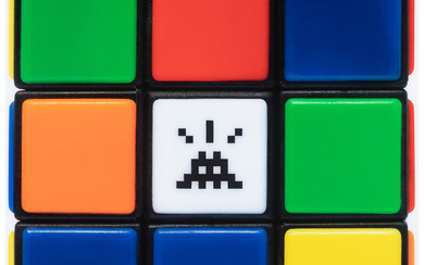 Invader (1969), Invaded Cube, from Rubikcubism