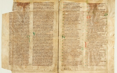 Ɵ Isidore of Seville, Etymologiarum, in Latin, manuscript on parchment [France, 12th century]