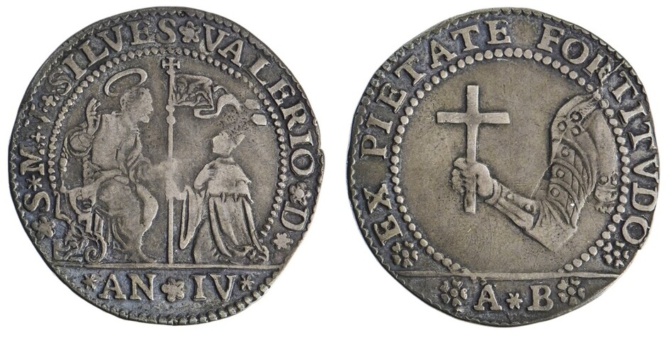 Italian States. Venice. Silvestro Valier, Doge (1694-1700). Osella, Anno IV (1697). 37.1mm, 9.4...