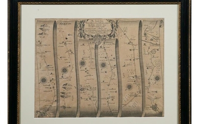 JOHN OGILBY, Essex Road Map, 1697