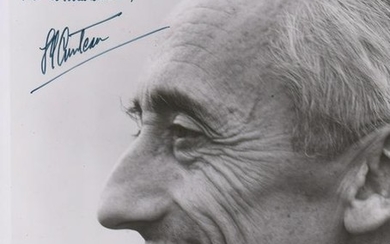 Jacques Cousteau Signed Photo to Robert Osborne