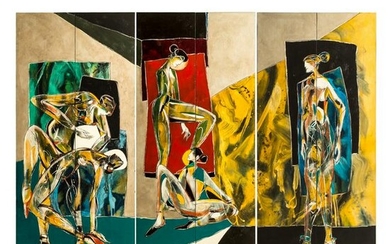Jean Claude Gaugy (b.1944) Oil Painting 78 x 107"