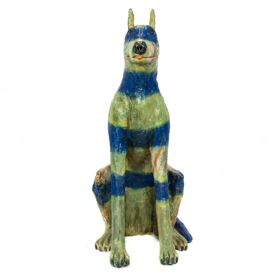 Jeff Downing, ceramic dog