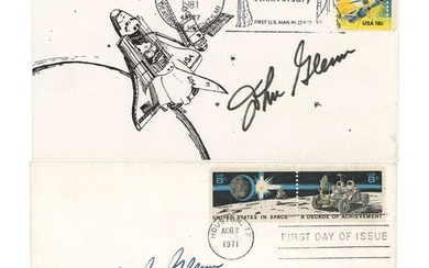 John Glenn (2) Signed Covers