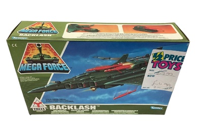 Kenner (c1989) Mega Force diecast Triax Combat Vehicles including Blacklash (Air Assault Rapid Deployer) & Ram Fist (Spearhead Command Vehicle), both boxed (2)