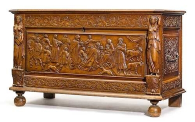 LARGE CARVED CHEST
