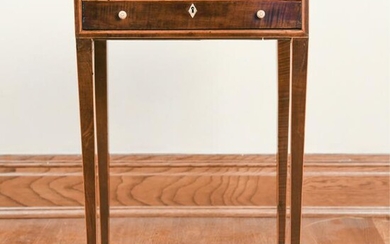 LATE 18TH C. SPECIMEN INLAID GALLERY TOPPED STAND