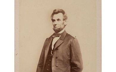 [LINCOLN, Abraham (1809-1865)]. A group of 12 CDVs of political figures, highlighted by a standing