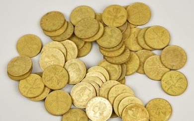 LOTTO DI LIRE ITALIANE composto da monete da 20 lire vari anni di coniazione