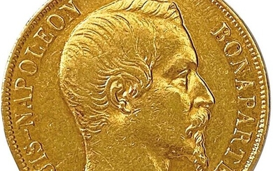 LOUIS-NAPOLÉON BONAPARTE Prince President 1852 20 Francs gold 1852 Paris....