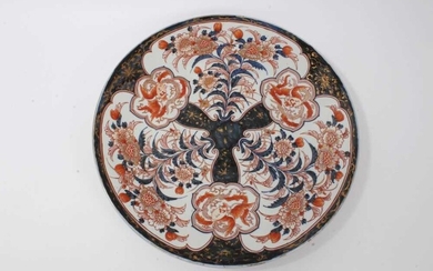 Large 19th century Japanese Imari porcelain charger