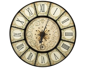 Large Iron Wall Clock