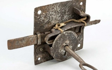 Lock with key, 18th/19th centu