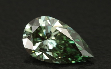 Loose 1.17 CT Lab Grown Fancy Green Diamond