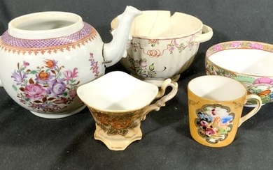 Lot 5 Vintage Assorted Porcelain
