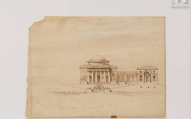 Lot de 3 projets d’architecture de Domenico Gilardi (1785-1845)
