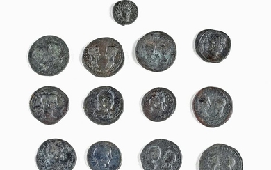 Lot of 13 Roman Colonial Bronze Coins
