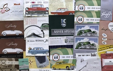 Lot of 1940’s-1950’s US car brochures