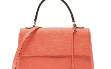 Louis Vuitton Cluny MM Epi Poppy Petal Handbag Leather Coral Pink