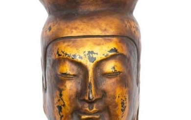 MASK OF THE GODDESS KANNON IN DRY LACQUER...