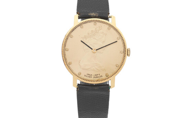 Mappin & Webb. An 18K gold manual wind wristwatch commemorating the silver Jubilee of Queen Elizabeth II 1977