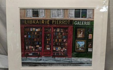 Marcella Lewin French Bookstore Street Painting