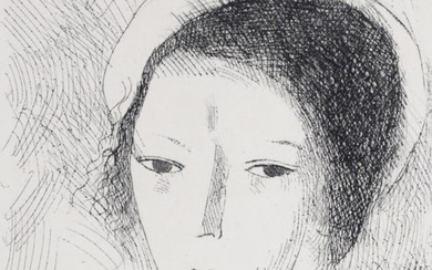 Marie Laurencin - Tete de jeune fille, 1947