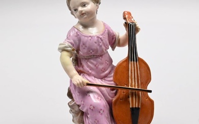 Meissen Porcelain Figure of a Cellist