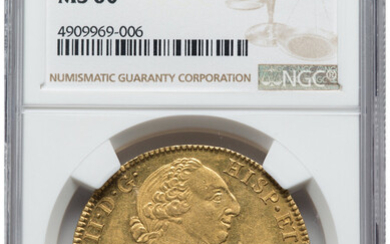 Mexico: , Charles III gold 8 Escudos 1783 Mo-FF MS60 NGC,...