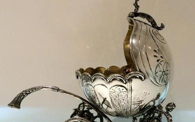 Mid 20th Century Sterling Silver Continental Large