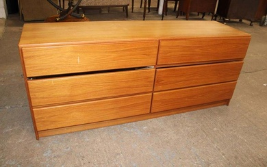 Mid century Teak 6 drawer chest
