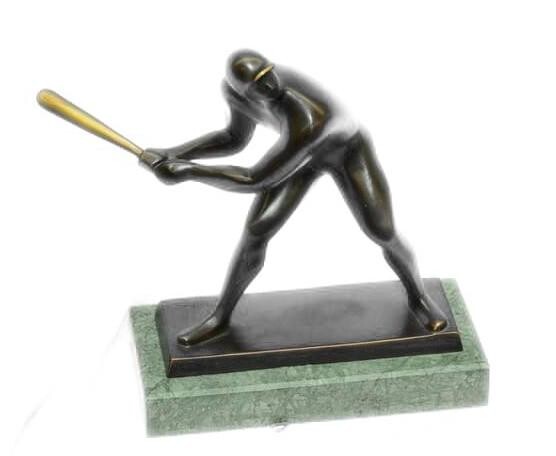 Modern Baseball Bronze Sculpture, Sports Team Trophy