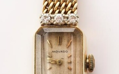 Movado 14K Yellow Gold Lady's Diamond Watch