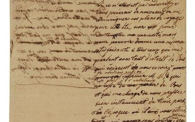 NAPOLÃ‰ON II. Autograph Manuscript, unsigned, in