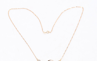 NECKLACE with PENDANT, 18k, gold, weight approx 2,7 gram.
