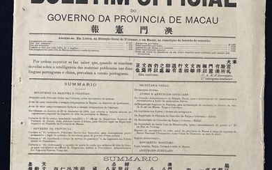 Official Government Bulletin of Macau, 6.5.1911