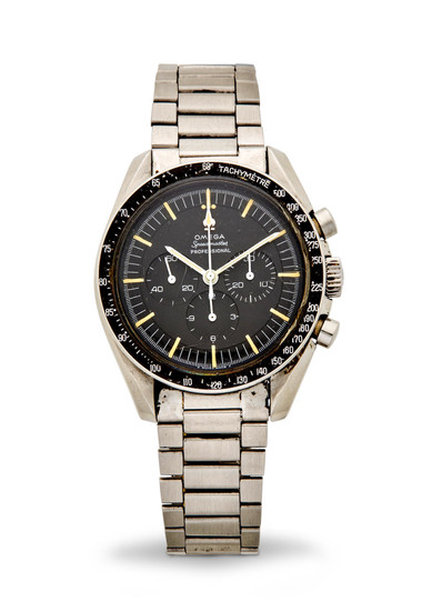 Omega. A fine stainless steel chronograph and bracelet