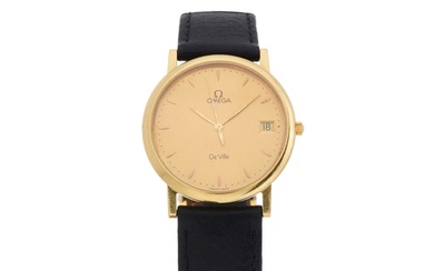 Omega, an 18ct gold De Ville wrist watch, circa 1993, refere...