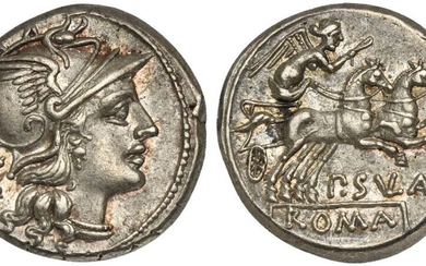 P. Cornelius Sulla, Denarius, Rome, 151 BC; AR (g 4,08;...