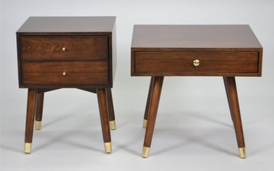 PAIR OF MID-CENTURY MODERN STYLE SIDE TABLES BY SAFAVIEH COUTURE